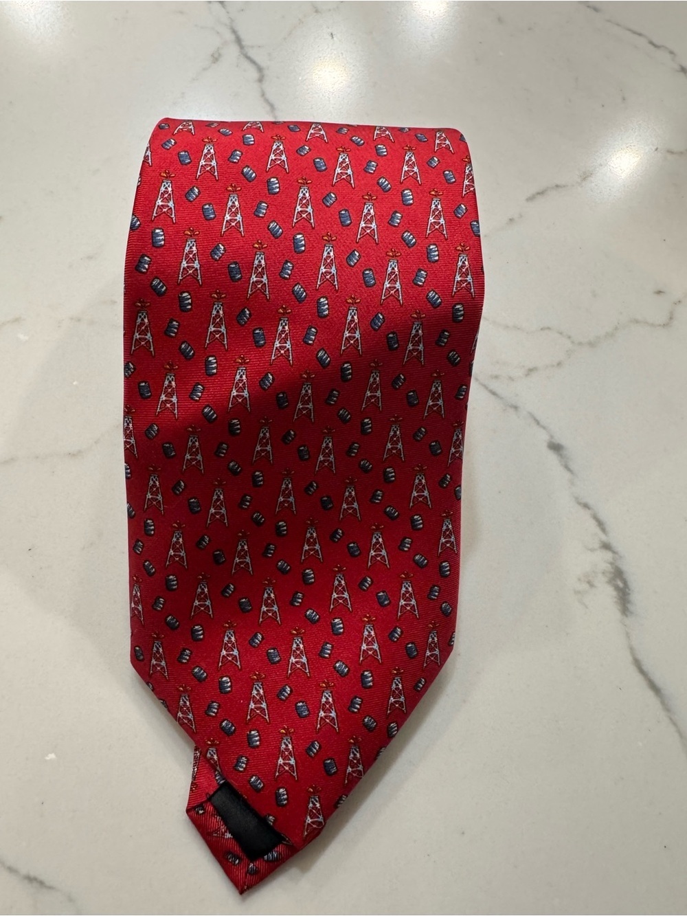 Paris Texas Spindletop Silk Tie